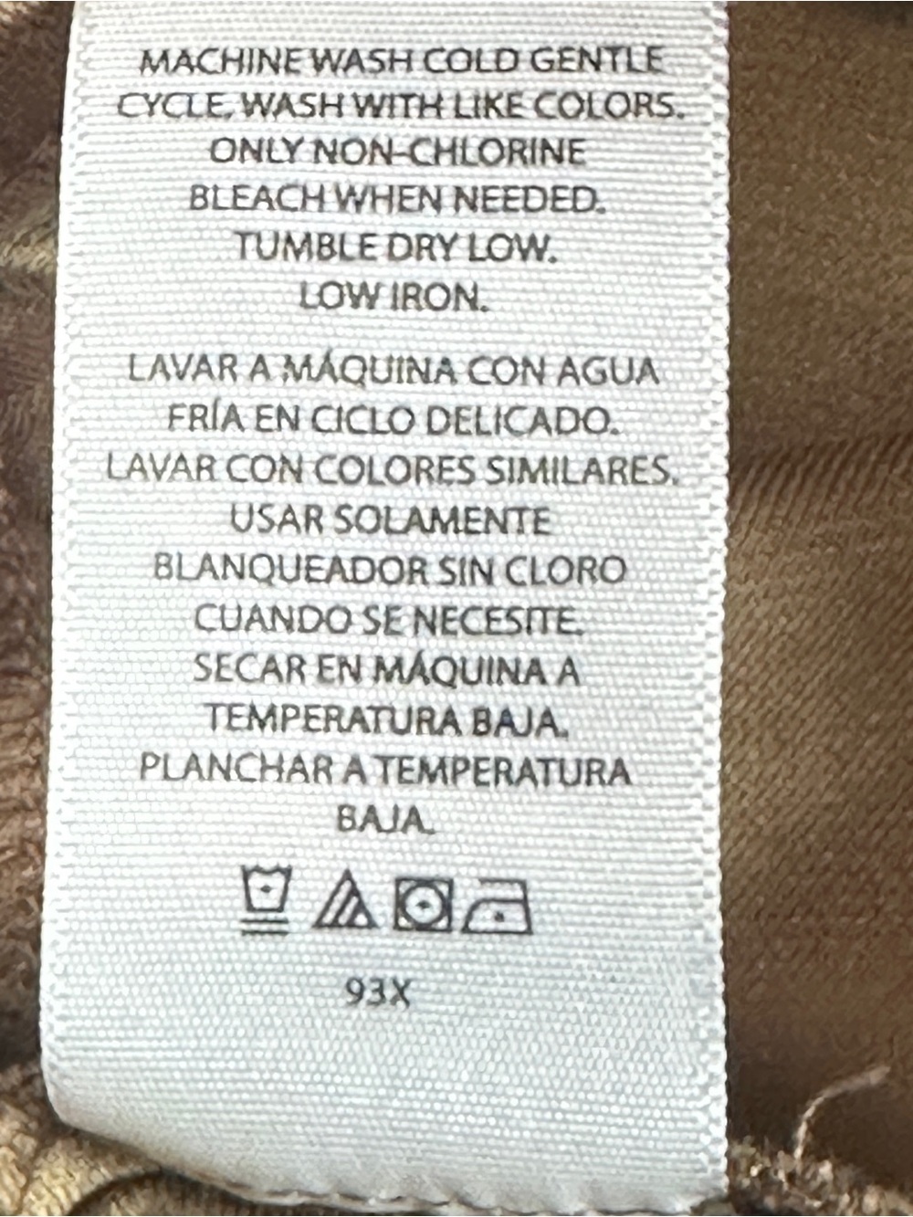 Time and Tru Brown Pull-On Stretch Capri Pants L 12-14 Cotton Blend - Picture 8 of 9